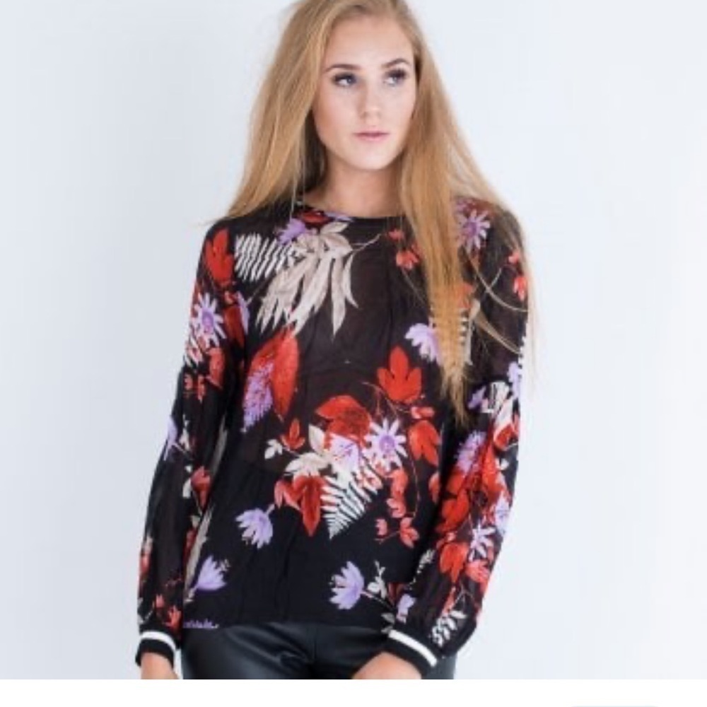 Inwear copenhagen Flower Print Blouse Womens top tropical print